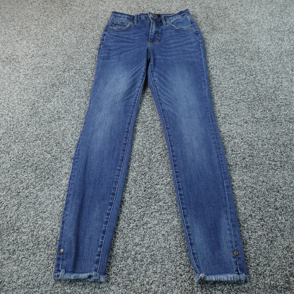 Judy Blue Jeans Womens 3 Dark Denim Pants Skinny Fit Stretch Preppy High Rise